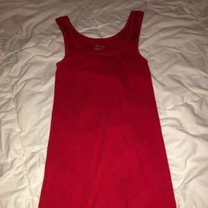 Red tank top